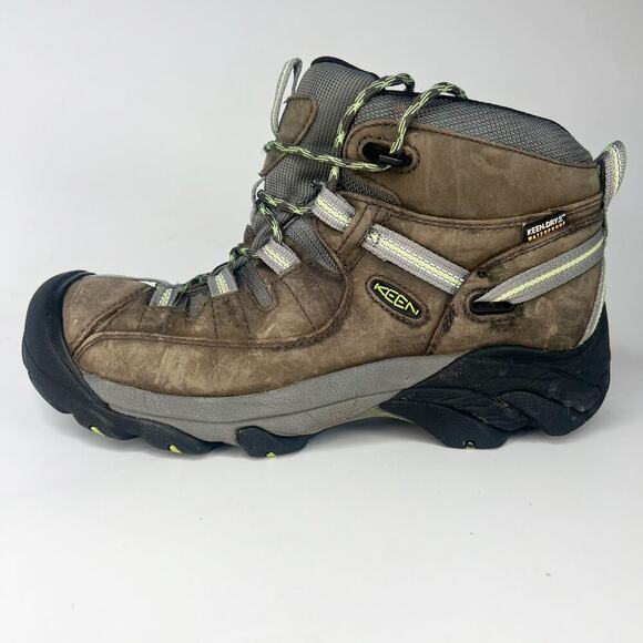 Keen Targhee II Mid Waterproof Hiking Boots Brown Black Men 9 - Picture 7 of 15